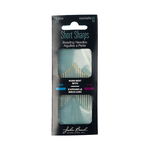 Beading Needles Gold Eye 20pcs Size 10