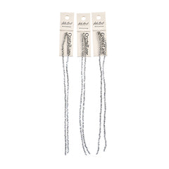 Crystal Lane Rondelle 2 Strand 7in (apx246pcs) 1.5x2.5mm Transparent Half Silver Iris