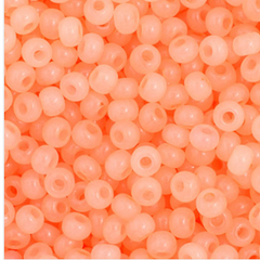 11/0 Preciosa Seed Beads Pearl Peach AB