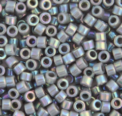 Delica 11/0 RD #0168 Grey Opaque AB 5.2g Vial