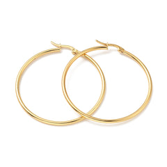 Stainless Steel Hoop Earring, Sold in Pairs, See dropdown for sizes