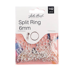 Findings - Split Ring 6mm Silver 142pcs