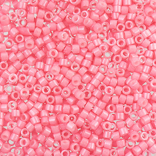 Delica 11/0 RD #1371 Pink Carnation Opaque Dyed 5.2g Vial