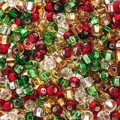6/0 Preciosa  Seed Beads Noel Night Mix Seed bead, 24g Vial