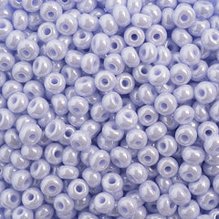 6/0 Preciosa  Seed Beads Natural Lilac Luster Seed bead, 24g Vial