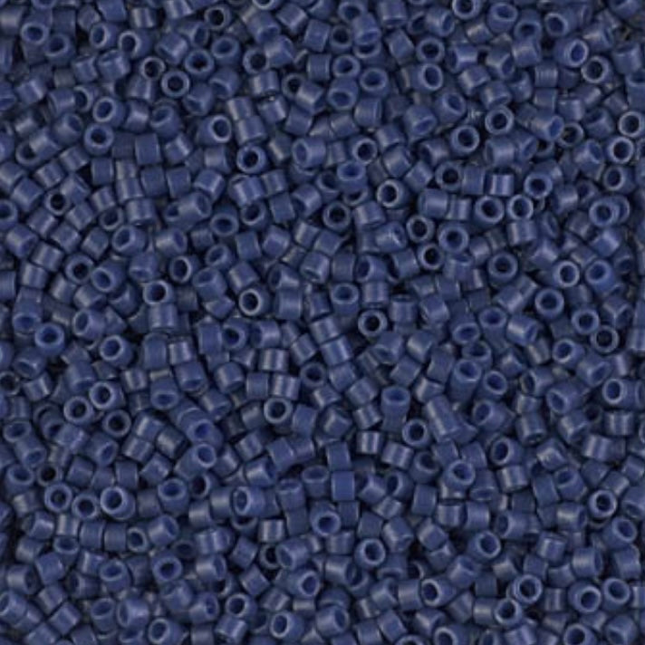 Delica 11/0 RD #2143 Navy Blue OP Dyed Duracoat 5.2g Vial
