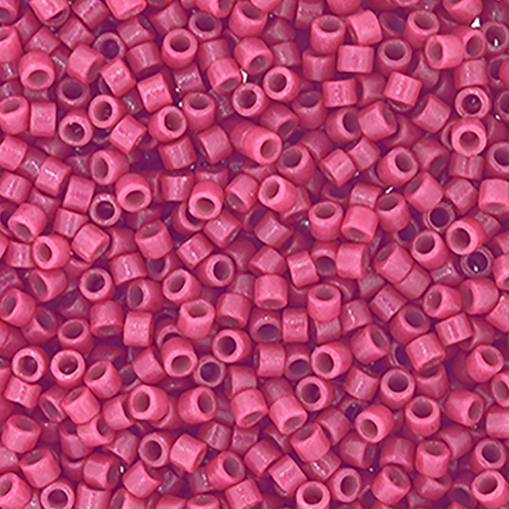 Delica 11/0 RD #2118 Duracoat Opaque Dyed Antique Rose 5.2g Vial