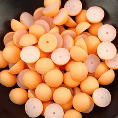 8mm, 10 & 12mm Mixed Matte, Round Dome, Glue On Resin Gems, Sold in Pairs, See Dropdown