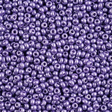 8/0 Preciosa Permalux Seed Beads Dyed Lavender, 23g Vial