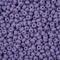 8/0 Preciosa Permalux Seed Beads Dyed Chalk Lavender Matte, 23g Vial