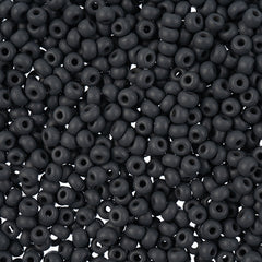 8/0 Preciosa Permalux Seed Beads Dyed Chalk Grey Matte, 23g Vial