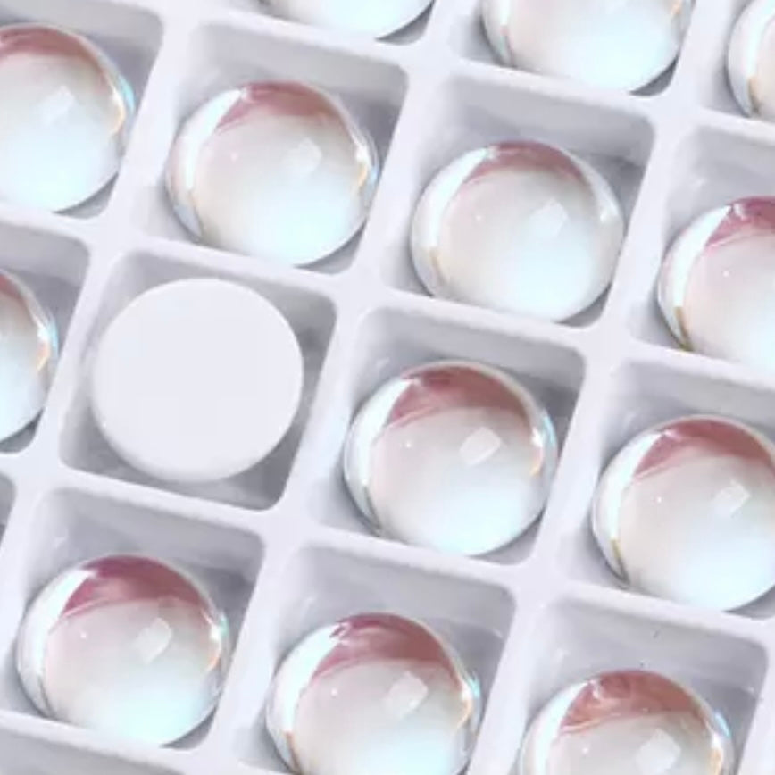 Grade AAAA K9 Crystal Glass Rhinestones – 12mm Half Dome (Glue-On, Sold in Pairs)