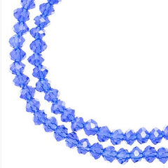 Crystal Lane Rondelle 2 Strand 7in (apx110pcs) 3x4mm Transparent Sapphire AB
