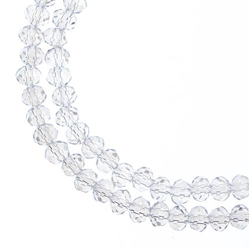 3x4mm Transparent Crystal AB - Crystal Lane