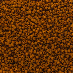 Delica 11/0 RD #2286 Frosted Glazed Brown Cinnamon Matte 5.2g Vial