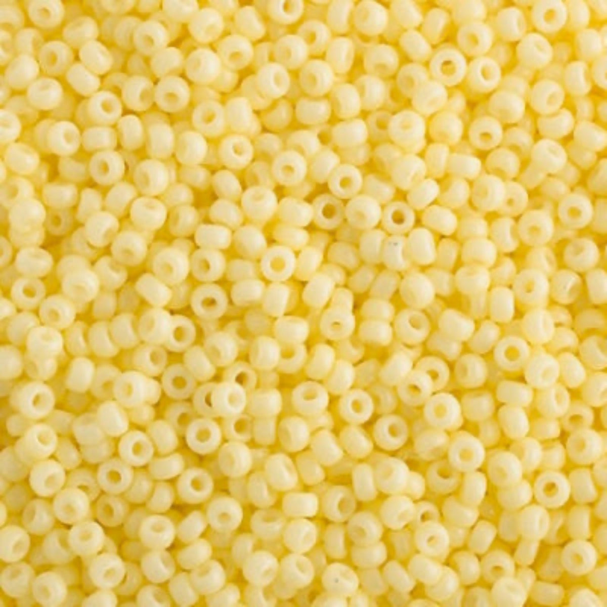 11/0 Miyuki Seed Beads Lemon Silk Opaque Duracoat #4451