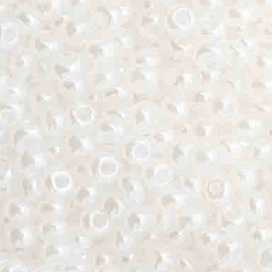 11/0 Preciosa Seed Beads Opaque White Pearl Dyed #35005