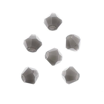 Crystal Lane Bicone 2 Strand 7in (apx96pcs) 4mm Opaque Grey