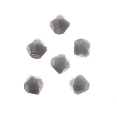 Crystal Lane Bicone 2 Strand 7in (apx96pcs) 4mm Opaque Grey