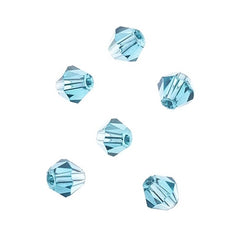 Crystal Lane Bicone 2 Strand 7in (apx96pcs) 4mm Transparent Blue AB