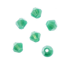 Crystal Lane Bicone 2 Strand 7in (apx96pcs) 4mm Turquoise Green