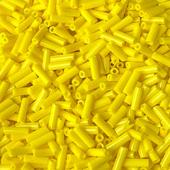 #3 Czech Bugles Opaque Lemon Yellow, 24g Bags