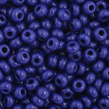 11/0 Preciosa Seed Beads Opaque Dark Royal Blue #34923