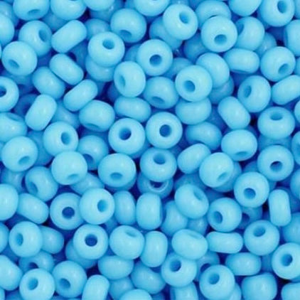 11/0 Preciosa Seed Beads Opaque Light Blue #34907