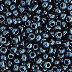 8/0 Miyuki Seed Beads Gunmetal, 22g Vial