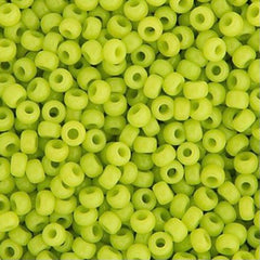 8/0 Miyuki Seed Beads Chartreuse Opaque, 22g Vial