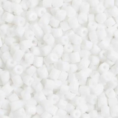 10/0 2-Cut Preciosa Beads Opaque Chalk White