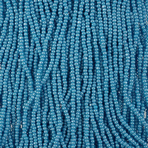 11/0 Charlotte Cut Preciosa (Czech) Bead Opaque Light Blue Luster Strung