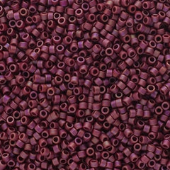 Delica 11/0 RD #2308 Frosted Glazed Rainbow Pink Rosewood Matte 5.2g Vial