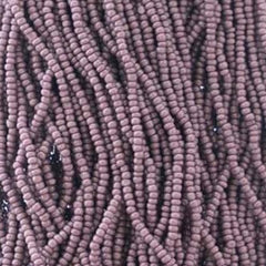13/0 Charlotte Cut Preciosa (Czech) Bead Opaque Dark Mauve Strung