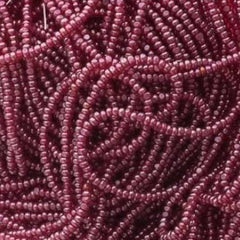 13/0 Charlotte Cut Preciosa (Czech) Bead Transparent Red Luster Strung