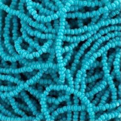 13/0 Charlotte Cut Preciosa (Czech) Bead Turquoise Luster Strung