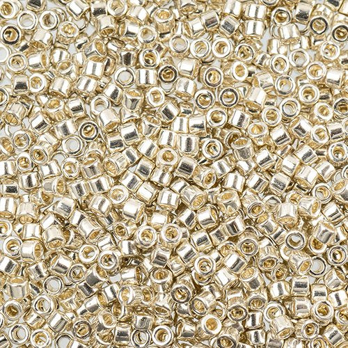 Delica 11/0 RD #0035 Silver Galvanized 5.2g Vial