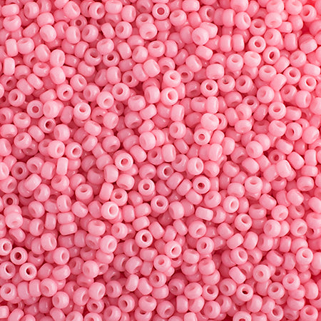 15/0 Miyuki Seed Beads Classic Pink Opaque Duracoat #4466