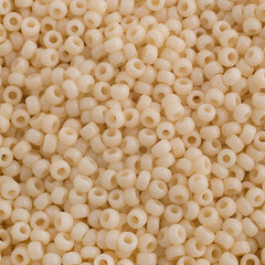 15/0 Miyuki Seed Beads Opaque Dark Cream #0492