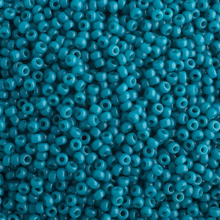 15/0 Miyuki Seed Beads Tiffany Blue Opaque Duracoat #4483