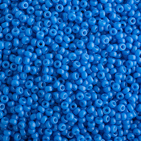 15/0 Miyuki Seed Beads Cornflower Blue Opaque Duracoat #4484