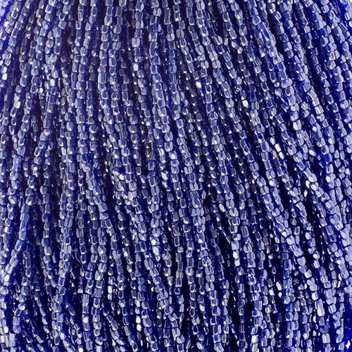 3-Cut 9/0 Czech Seed Beads Opaque Blue Luster, 22g Bag or Strung