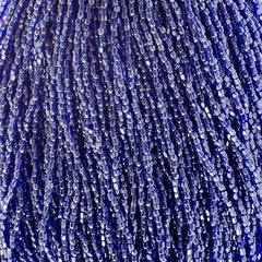 3-Cut 9/0 Czech Seed Beads Opaque Blue Luster, 22g Bag or Strung