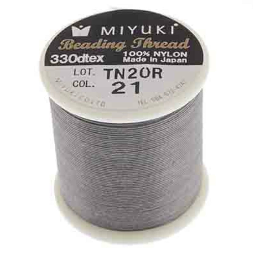 Miyuki Nylon Beading Thread – Size B (50m Spool)