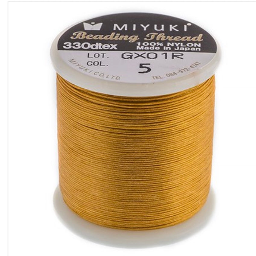 Miyuki Nylon Beading Thread – Size B (50m Spool)