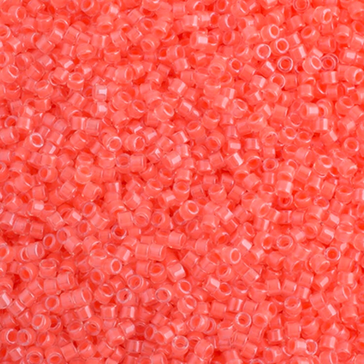 Delica 11/0 RD #2034 Flamingo Luminous Neon Colour 5.2g Vial