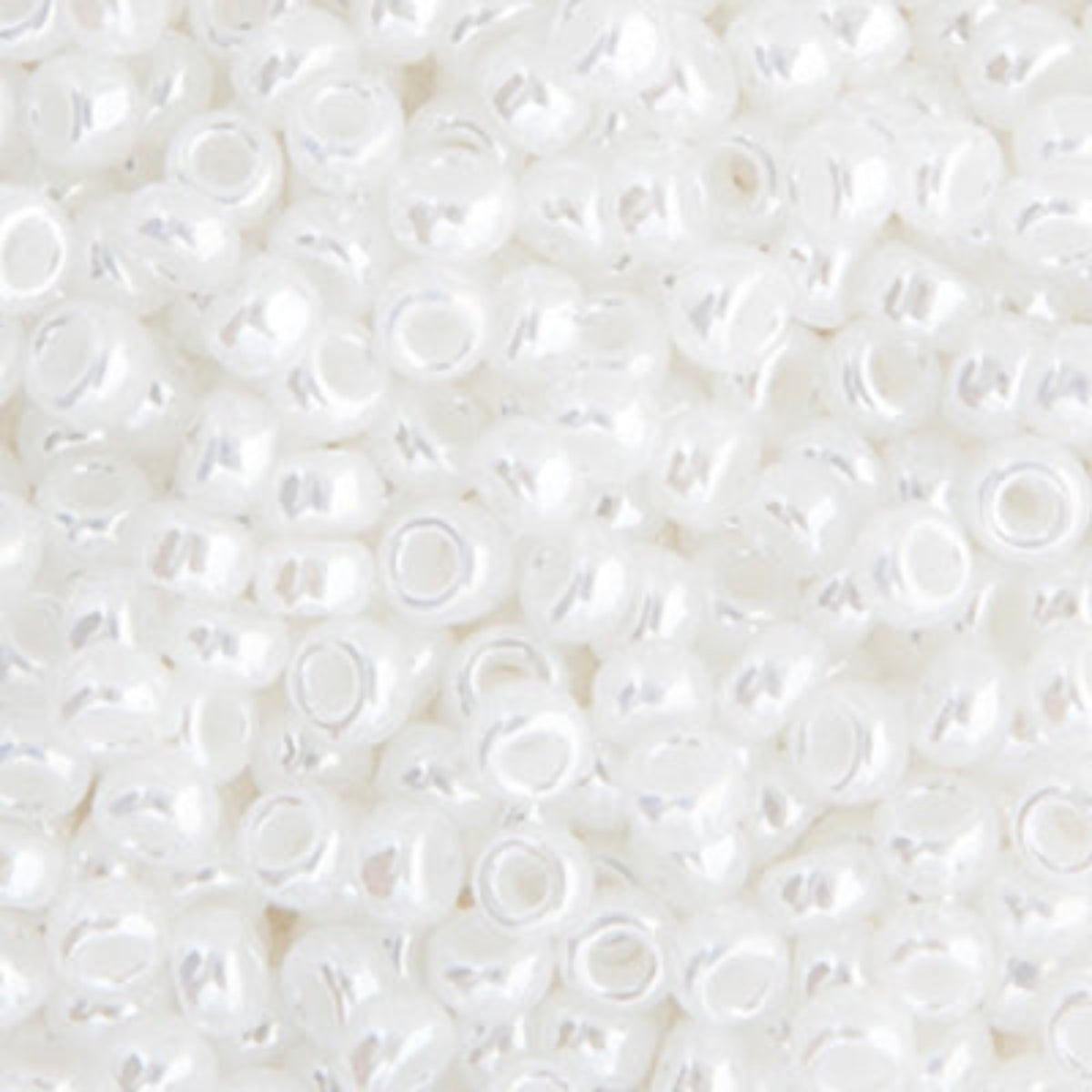 11/0 Miyuki Seed Beads White Pearl Ceylon #0528