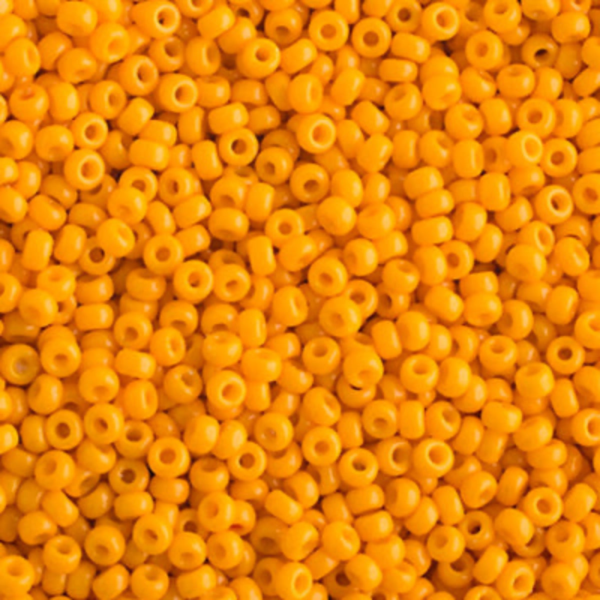 11/0 Miyuki Seed Beads Yellow Marigold Opaque Duracoat #4453