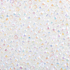 8/0 Miyuki Seed Beads Crystal AB, 22g Vial