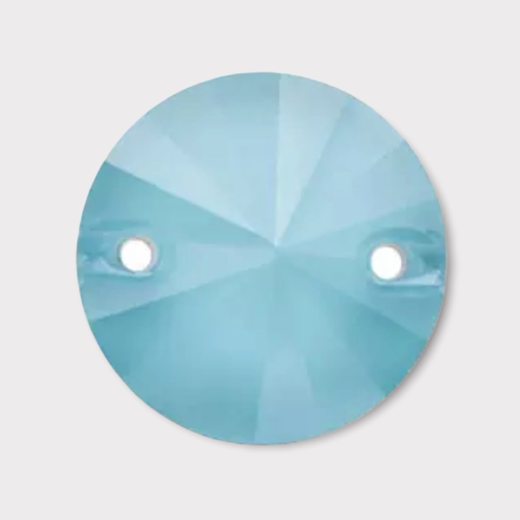 14mm Smokey Glass Rivoli – Sew-On, 2-Hole (Sold in Pairs)